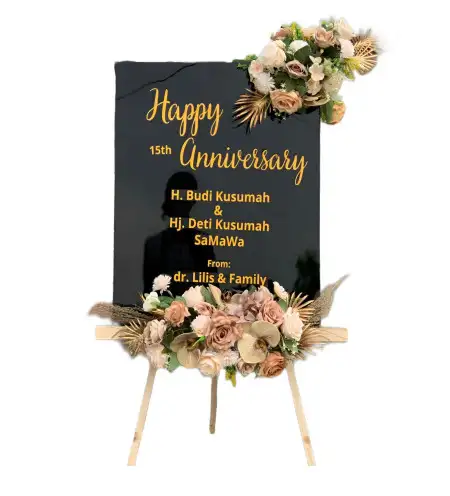 Papan Bunga Akrilik Legok Suka Maju