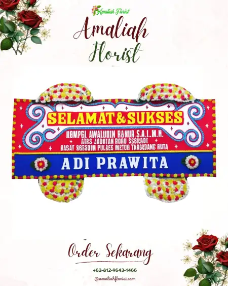 Papan Bunga Ucapan Selamat Legok Suka Maju